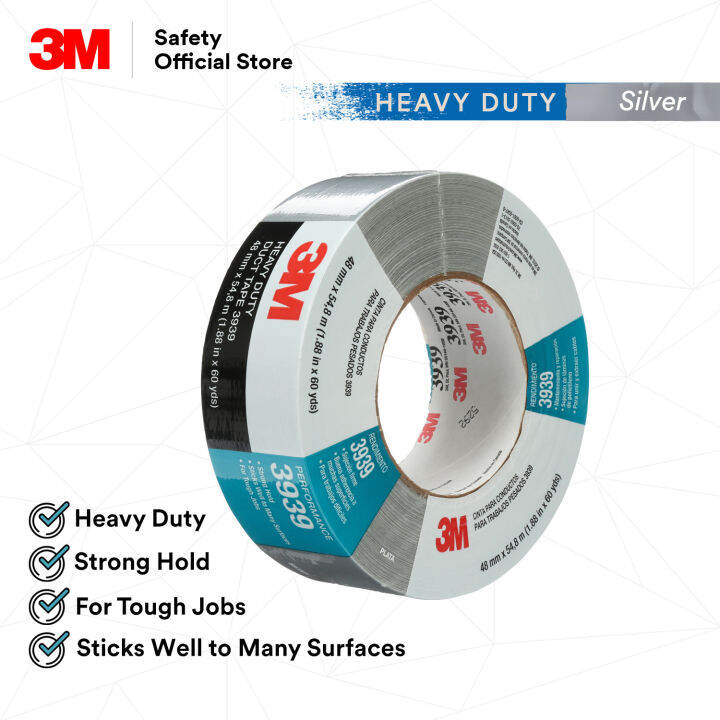 3M Heavy Duty Duct Tape 3939 Silver/ Duct Tape/ Instant Bond/ Splicing ...