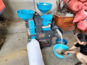 Máy Xát Lúa 2 Cối Xát Lúa Thành GạoNghiền Cám