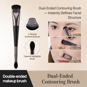 Nose Contour Brush Dual-Ended Highlighting Brush Multi-Functional Makeup Tool for Precise Shading and Contouring
