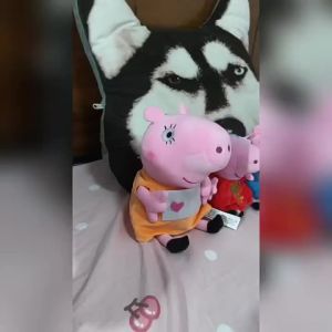 Peppa Pig Plush Toy Doll Family of Four Toddler George Doll Stuffed Animal Grandpa and Grandma Pig