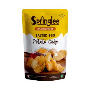 Springlee Potato Chips Salted Egg Keripik Kentang Telur Asin