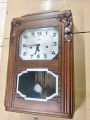 #. Đồng hồ treo tường gỗ quả lắc cơ Girod  cổ điển 2 bản nhạc ,thùng bè ,#. Đồng hồ côn cổ. 