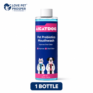 AICATDOG Pet Probiotics Mouthwash 300ml – Fresh Breath Dental Water for Cats & Dogs | LOVE PET PROSPER