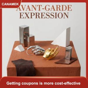 【CANAMEK 】 Hand Shaped Ear Cuff Earring for Women Left Ear Dangle Statement for Anniversary or Cocktail Party