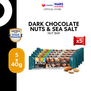 [Bundle of 5] BE-KIND Dark Chocolate Nuts & Sea Salt Nut Bar 40g