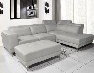 NUCCA N6940 Modern L shape Sofa Set [Can choose colour] [Water Resistance Fabric or Casa Leather]