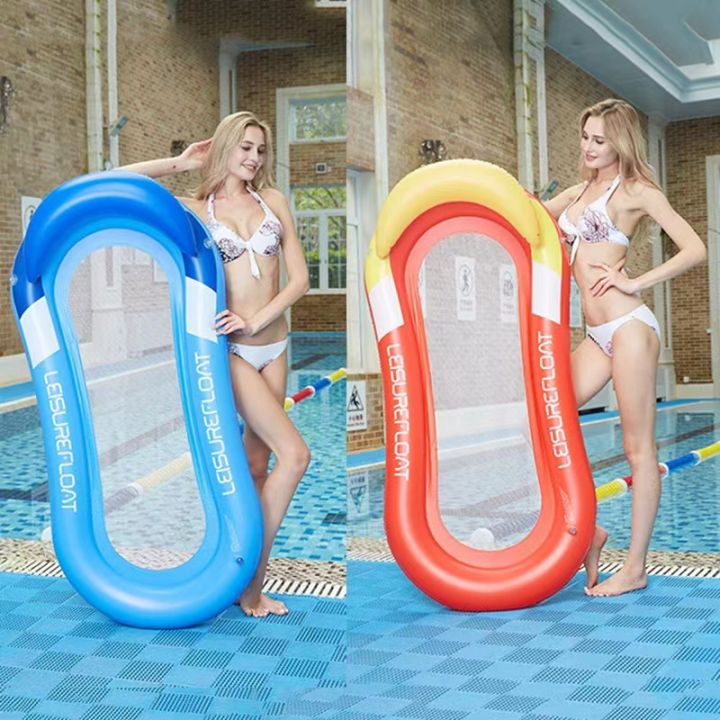 Foldable Inflatable Floating Swimming Pool Sports Lounger Chair PVC Water  Hammock Lazada PH