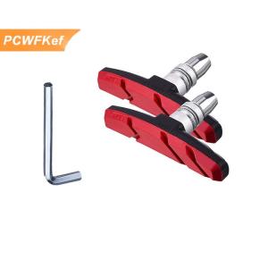 【PCWFKef】 1 cặp bền Xe Đạp im lặng phanh Pads cưỡi phanh núi Pad giày khối miếng đệm cao su lâu dài tốt