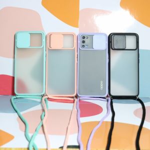 Softcase Slide Camera Lens protector + Tali For VIVO Y91C Y1S Y91 Y93 Y95 Y71 Y11 Y12 Y15 Y17 Y20 Y20S Y12S Y30 Y30i Y50 Y53S 2021 Y21 Y21S Y33S 2021 - Softcase For VIVO - Softcase Slide Camera Lens protector
