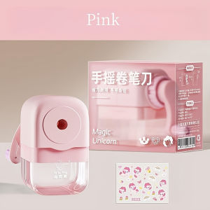 Cute Cartoon Pencil Sharpener Rotary Pencil Sharpener Hand Crank Sharpeners Anti-scratch Student Stationery Gift 手摇铅笔刀