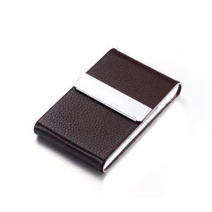 Dompet Kartu Nama Card Holder Aluminium Hard Case Kotak Tempat Penyimpanan Kartu Nama