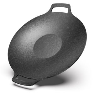 Outdoor BBQ Grill Grilling Pan Non-Stick Thick Cast Iron Frying Pan Flat Pancake Griddle Stone Cooker Induction Cooking Pot