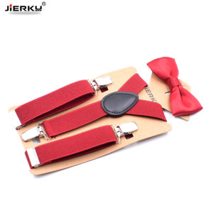 Baby Suspenders Kids Braces with Tie Environmental Clasps Suspenders Bowknot Set Children Suspensorio Elastic Strap 2.5*65cm h260606