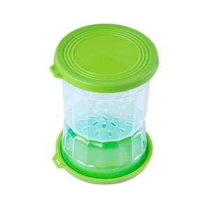 Leakproof Glass Container With Hourglass Designs Refrigerator Safe Pickling Jar With Detachable Strainer