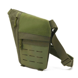 RAGON Asiaon A-45 Concealed Carry Tactical Shoulder Slim Bag Lightweight Bag with Laser Cut MOLLE