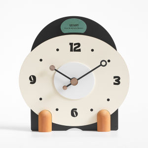 Minimalist Nordic Series Desk Clock Hot Sale Home Living Room Simple and Fashion Mute Creative Vintage Clock Art Decorations 25x26cm