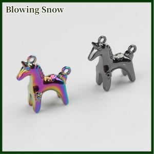 Blowing 2Pcs Alloy Pony Pendant Animal Horse Charms DIY Necklace Bracelet Earrings Keychain Accessories Handmade Jewelry Making
