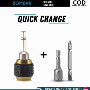 Quick Release Drill Chuck Adapter Kepala Bor Mata Obeng Sekrup Mata Bor Roofing Magnet Hex