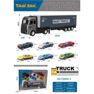 Big Deformed Dinosaur Truck Toy Contains 4 Die-cast Racing Car Childrens Dinosaur Transporter