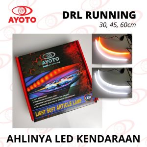 2 PCS ALIS DRL 2 MODE AYOTO FLEXSIBEL RUNNING 304560CM MOTOR & MOBIL