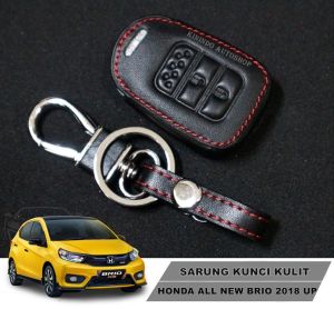Leather Key Cover / Sarung Kunci Kulit Honda All New Brio 2018 Up
