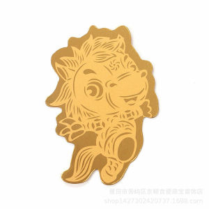 Q Mèo thần tài mạ vàng 24k - 12 con giáp rước lộc vào nhà GA625