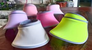 (1 ใบ) หมวกกันแดด ป้องกัน UV ทำจากผ้ายืด เนื้อบาง น้ำหนักเบา ปีกหมวกปรับระดับได้ หมวกแคดดี้ หมวกปีกกว้าง หมวกกันยูวี หมวกแก๊ป หมวก