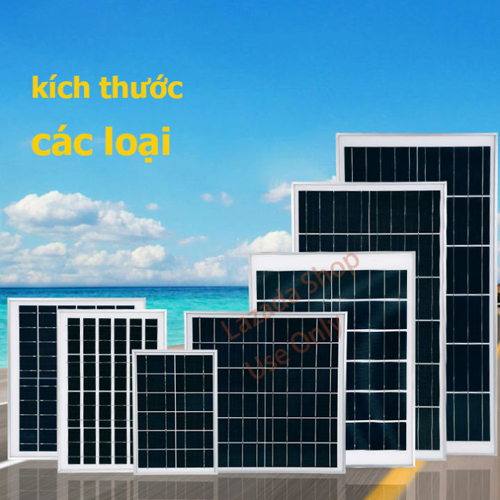 Tấm pin năng lượng mặt trời 40W Kích thước 670x425x25mm và khung cố ...