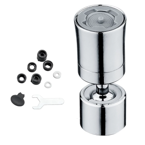 เครื่องขยายก๊อกน้ำสำหรับห้องครัวเครื่องเติมอากาศแบบกระเด็นอ่างล้างมือหัวฉีดก๊อกน้ำสำหรับห้องครัว360ก๊อกน้ำห้องครัวหมุน