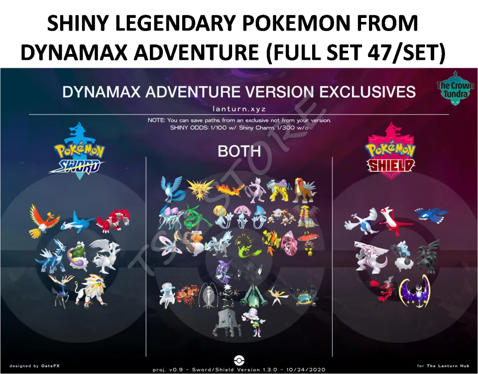 Xyz Legendary Pokemon X Pokemon All Shiny Legendary From