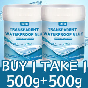 [BUY 1 TAKE 1] Transparent waterproof glue 500g/300g Quick-drying Invisible Multipurpose Wall tile Bathroom Kitchen 500 years of waterproof