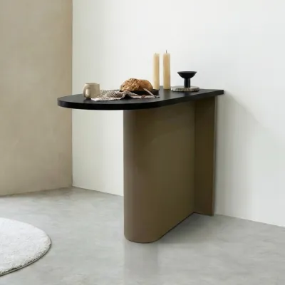 KUCHE เคาน์เตอร์บาร์ รุ่น Truffle หน้าท็อปสีดำ (100x50x75 ซม.)