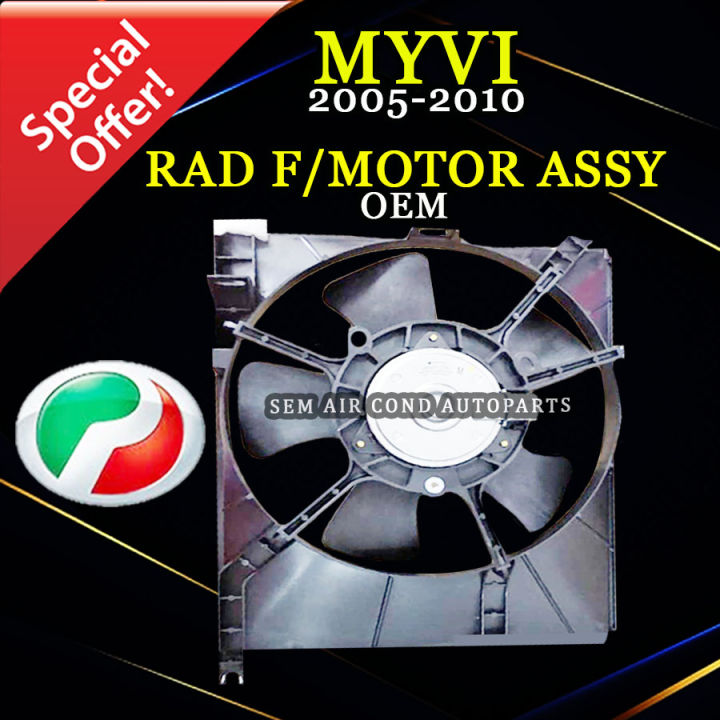 PERODUA MYVI OLD MODEL 2005-2010 YEAR OEM NEW RADIATOR FAN MOTOR ASSY ...