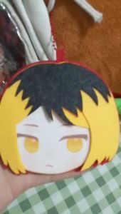 Anime Haikyuu Non Woven Embroidery Keychain Game Hinata Shoyo Tobio Kageyama Kozume Kenma Oikawa Tooru sugawara koushi Pendant Keyring Bag Accessories Gift