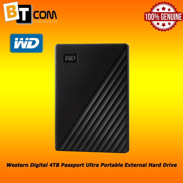 Western Digital 4tb Passport Ultra Portable External Hard Drive Wdbpkj0040bbkwdbpkj0040bbl 5210