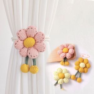 CANICE Adjustable Flower Shape Curtain Tieback Cartoon Elastic Band Curtain Rope Curtain Tying Tool Kids Room Home Decor