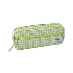 ZGNAY MALL Print Plaid Pencil Case Korean Style Y2k Grids Pen Bag Cosmetic Brush Bag Large Capacity Cloth Stationery Bag Stationery Supplies