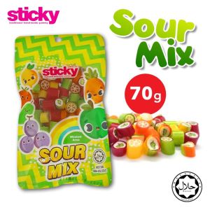 READY STOCK Sticky Coklat Sticky Candy Handmade Limited Edition Mario / Pokemon Sticky Edition 100% HALAL Candy 70g Mix fruits with Free Gift