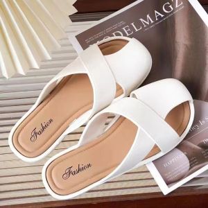 Free Shipping New Style WomenS Slip-On Sandals Trendy And Casual With A Sweet And Chic Design Featuring A Hollowed-Out Pattern