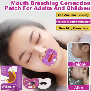 Oral Respiration Correction Patches Cartoon Pattern Closed Mouth Sleeping Patch Comfortable Universal for Men and Women