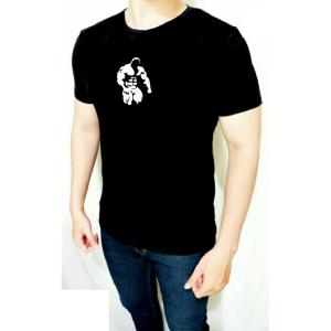 Siladamas Fitness Kaos fitness pria baju gym captain Kaos fitness gym binaraga hitam