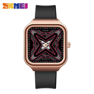 SKMEI Evolution Series Cyberpunk Future Watches Japan Import Movement Waterproof Mineral Mirror Eco-Friendly Enhance Soft Silicone Strap Women Watch for men 7104