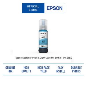Epson 057 ink bottle for L8050 L18050 Printer (Black/Cyan/Magenta/Yellow/Light Cyan/Light Magenta)