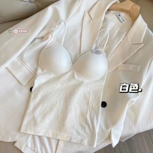 Tanktop Bra Wanita Crop Top Busa Latex 3339#