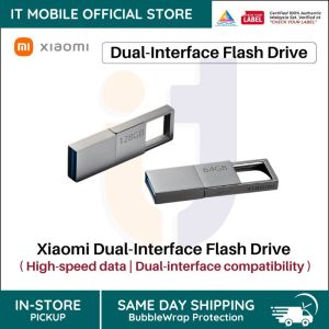 Xiaomi Dual Interface Flash Drive | 64GB | 128GB | Metal Body | High Speed Reading | Alloy Shell