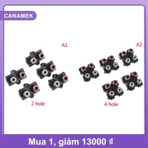 【CANAMEK】 5 cái Giắc cắm âm thanh stereo 2 4 lỗ RCA cái đầu nối ổ cắm đầu vào âm thanh AV