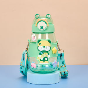BOTOL MINUM ANAK LUCU "HAPPY BEAR" 600ml FREE SEDOTANTALI&Stiker AN
