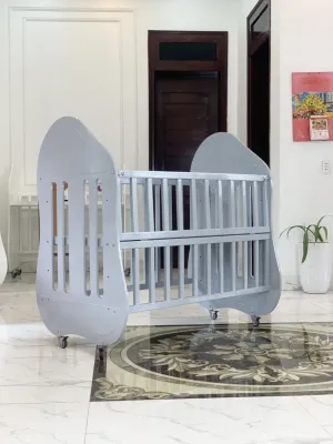 (SIÊU HOT) Giường cũi Manky Kids 2 in 1 giường ngủ và bàn học cho bé khi lớn