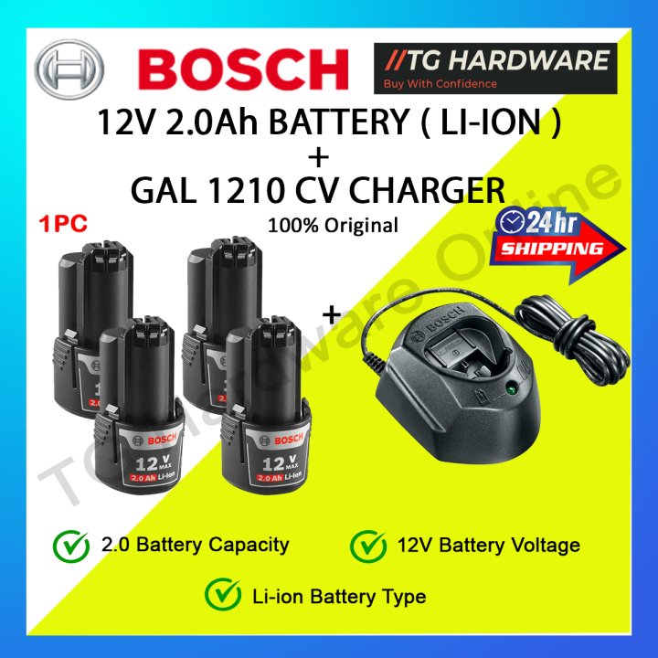 ORIGINAL Bosch 12V 2.0Ah battery batteri ( LIION ) Gal1210 fast