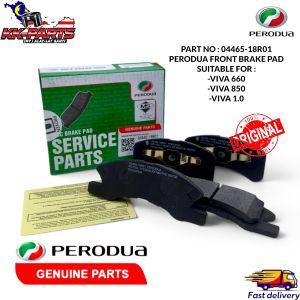 Perodua Viva 660 850 1.0 Elite Front Brake Pad (04465-18R01) Set - Pad Brek Depan Viva PnP No Noise
